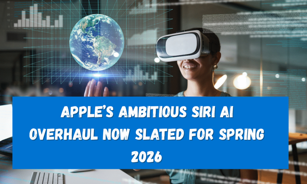 Apple’s Ambitious Siri AI Overhaul Now Slated for Spring 2026